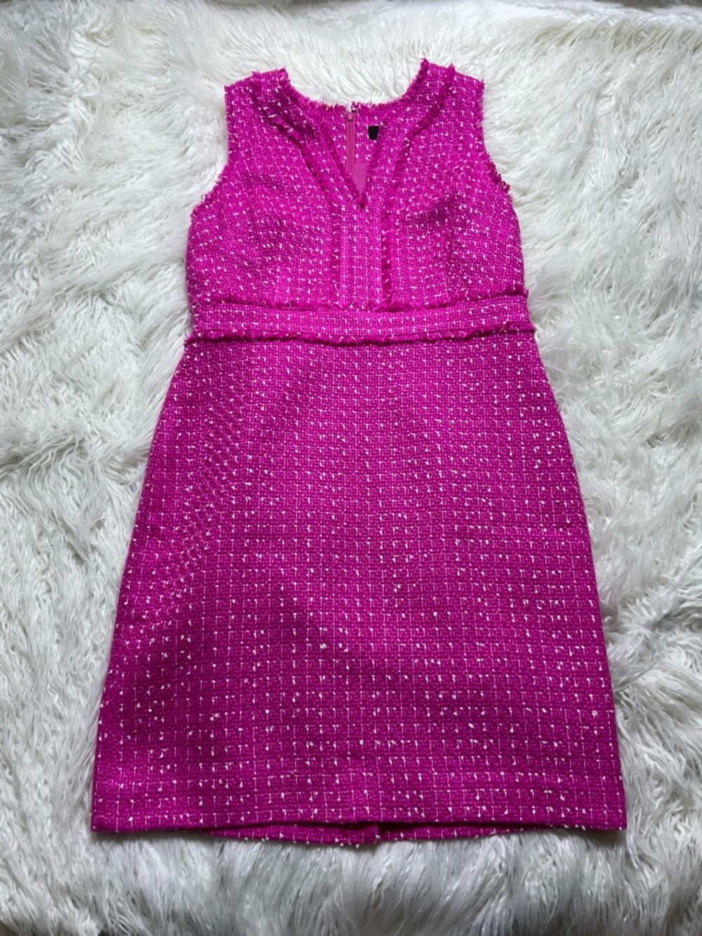 J Crew V-neck Sheath Dress In Tweed - Picture 2 of 5